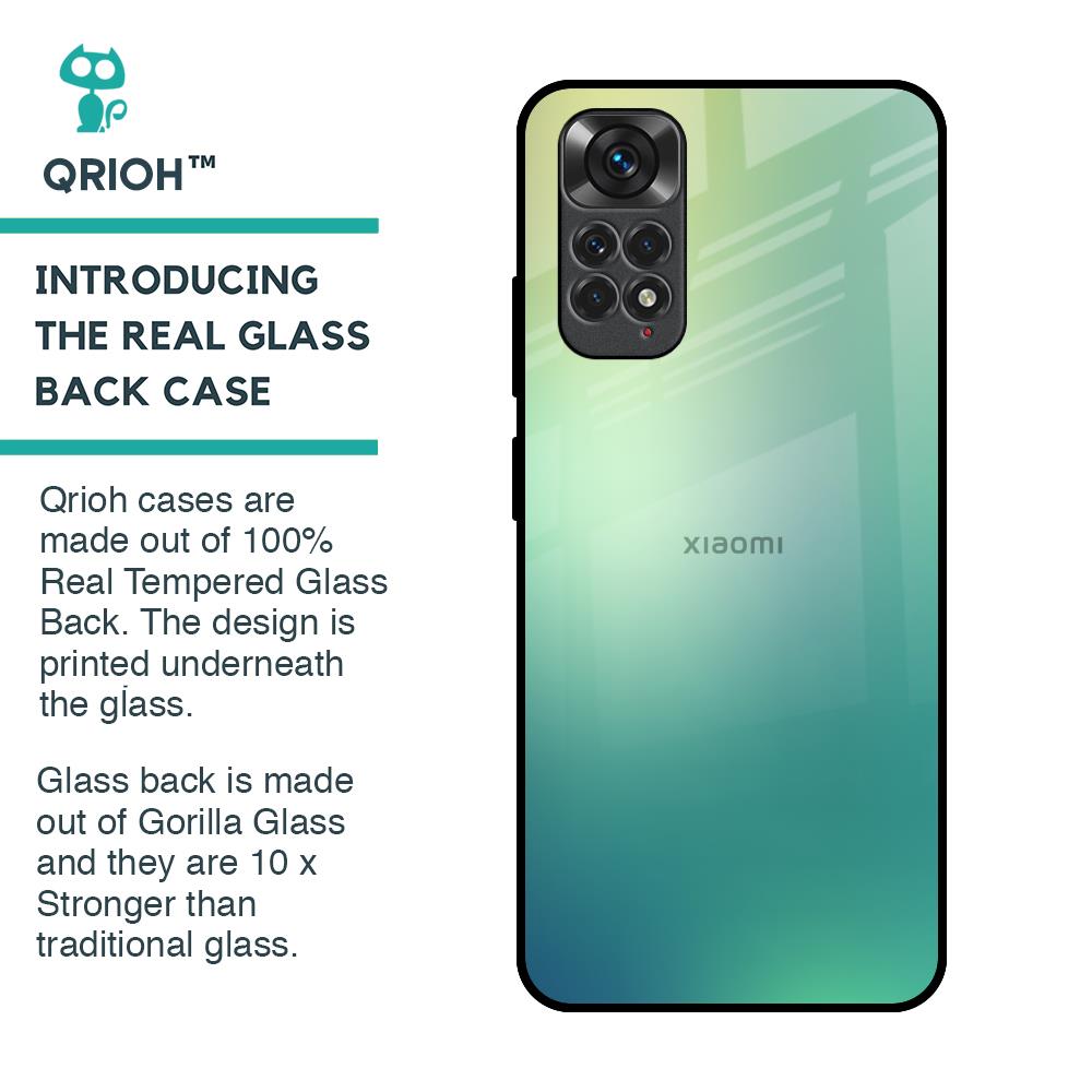Dusty Green Glass Case for Redmi Note 11S