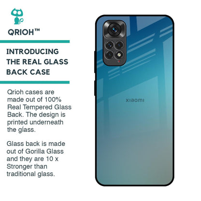 Sea Theme Gradient Glass Case for Redmi Note 11S