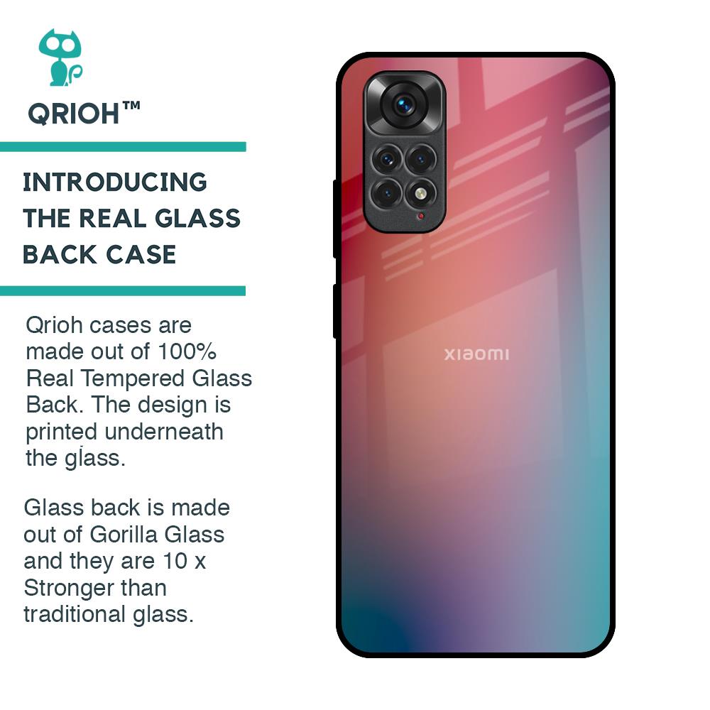 Dusty Multi Gradient Glass Case for Redmi Note 11S