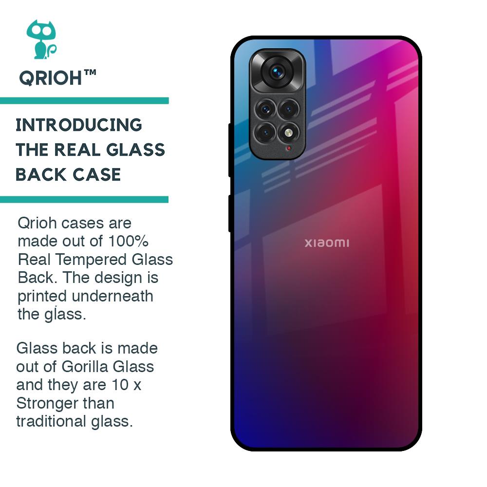 Magical Color Shade Glass Case for Redmi Note 11S