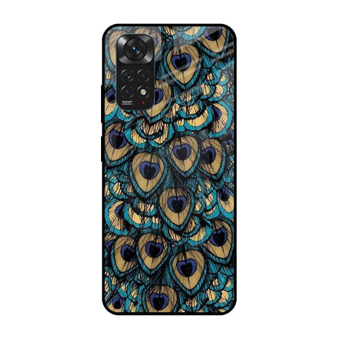 Peacock Feathers Redmi Note 11S Glass Cases & Covers Online
