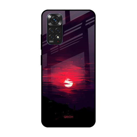 Morning Red Sky Redmi Note 11S Glass Cases & Covers Online