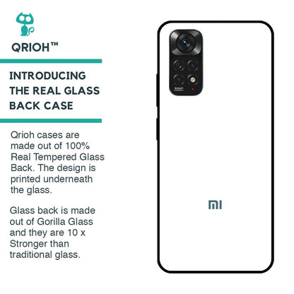 Arctic White Glass Case for Redmi Note 11S