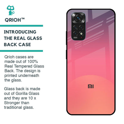 Sunset Orange Glass Case for Redmi Note 11S