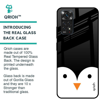Cute Penguin Glass Case for Redmi Note 11S