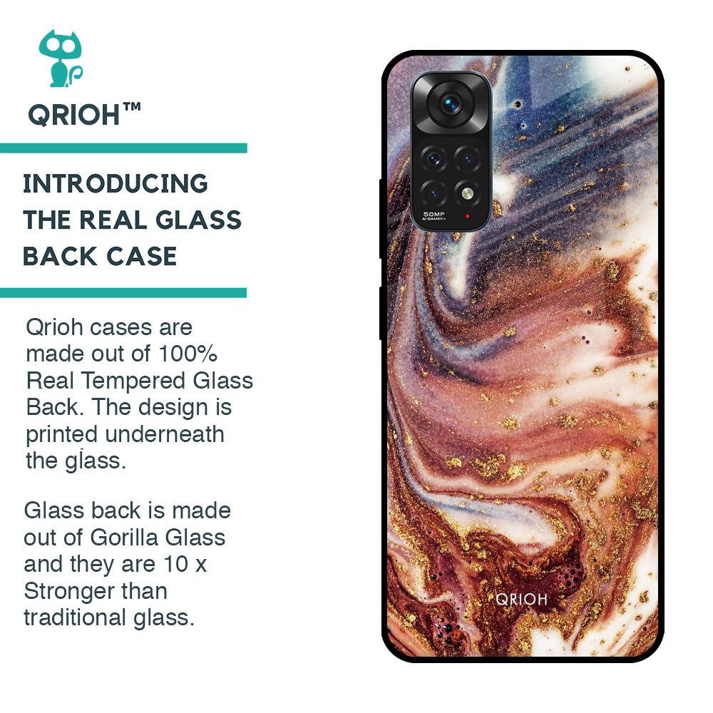 Exceptional Texture Glass Case for Redmi Note 11S