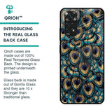 Peacock Feathers Glass case for Redmi Note 11S