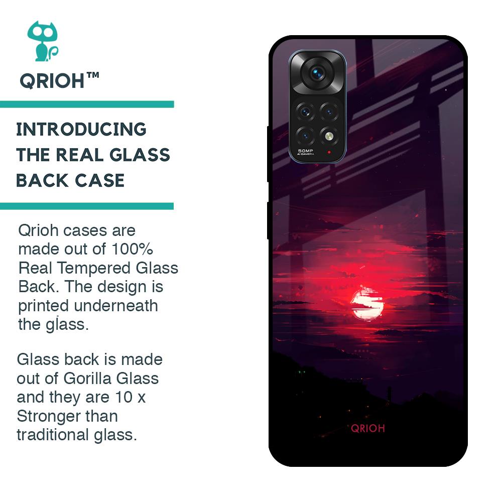Morning Red Sky Glass Case For Redmi Note 11S