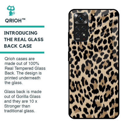 Leopard Seamless Glass Case For Redmi Note 11S