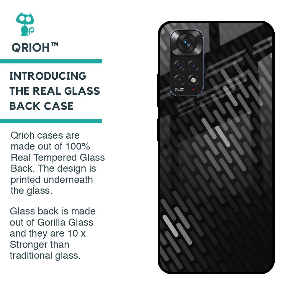 Dark Abstract Pattern Glass Case For Redmi Note 11S
