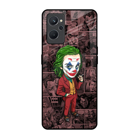 Joker Cartoon Realme 9i Glass Back Cover Online