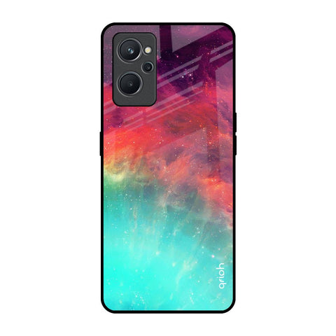 Colorful Aura Realme 9i Glass Back Cover Online