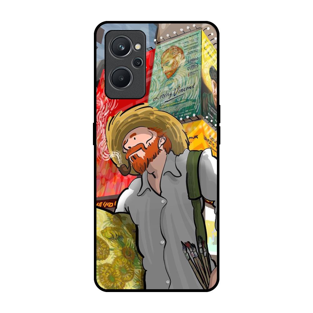 Loving Vincent Realme 9i Glass Back Cover Online