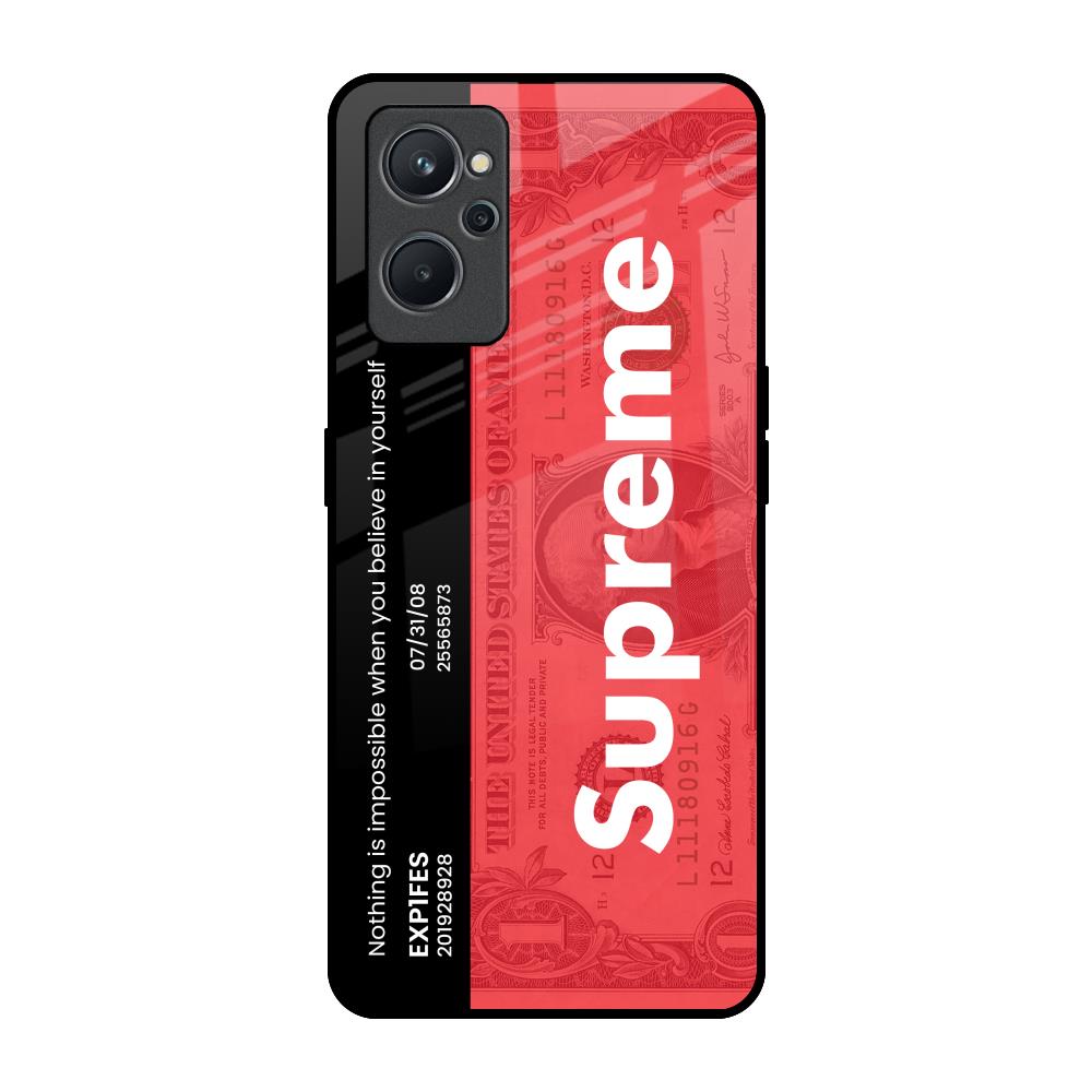 Supreme Ticket Realme 9i Glass Back Cover Online