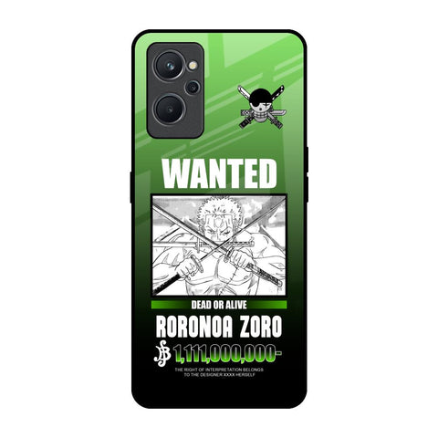 Zoro Wanted Realme 9i Glass Back Cover Online
