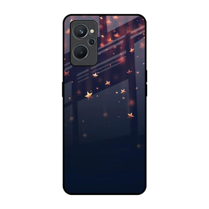 Falling Stars Realme 9i Glass Back Cover Online