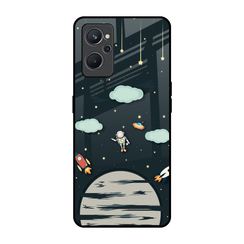 Astronaut Dream Realme 9i Glass Back Cover Online