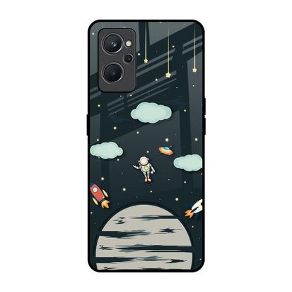 Astronaut Dream Realme 9i Glass Back Cover Online