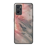 Pink And Grey Marble Realme 9i Glass Back Cover Online