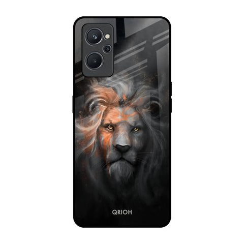 Devil Lion Realme 9i Glass Back Cover Online