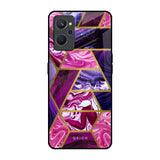Electroplated Geometric Marble Realme 9i Glass Back Cover Online