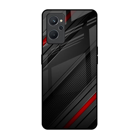 Modern Abstract Realme 9i Glass Back Cover Online