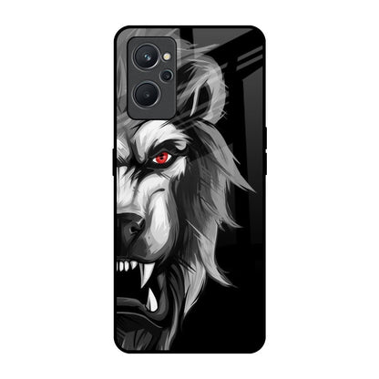 Wild Lion Realme 9i Glass Back Cover Online