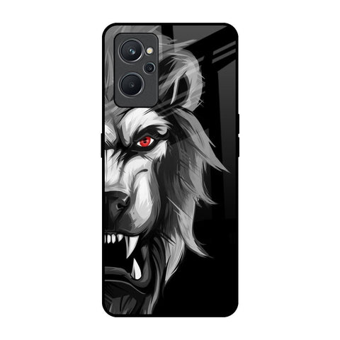 Wild Lion Realme 9i Glass Back Cover Online