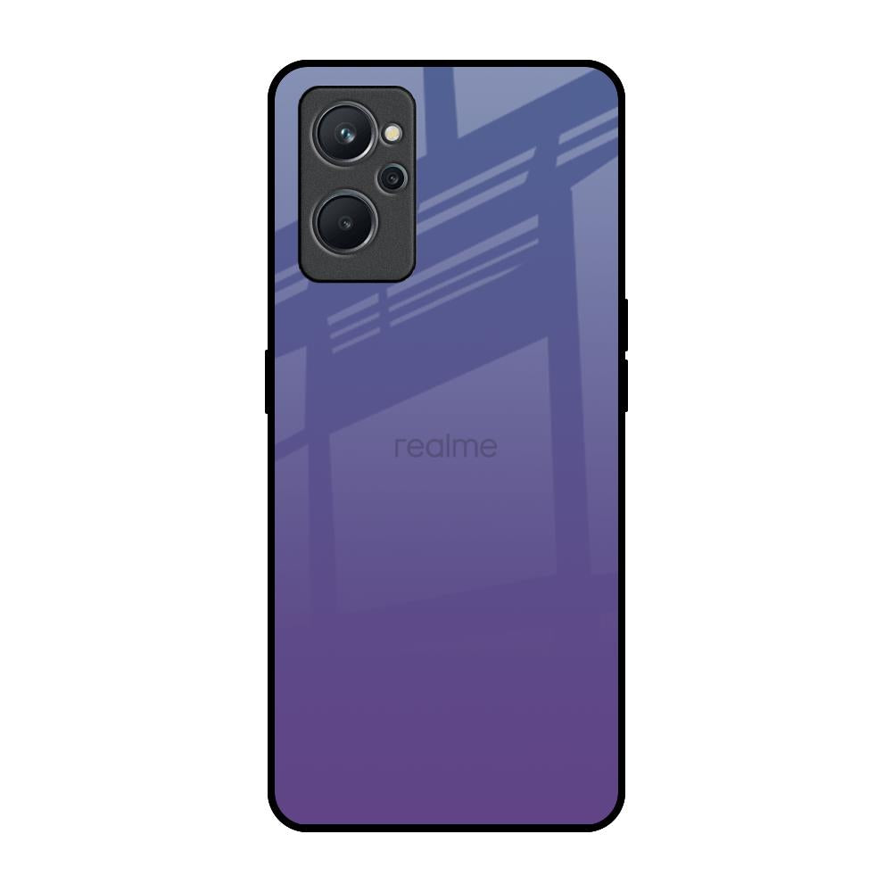 Indigo Pastel Realme 9i Glass Back Cover Online