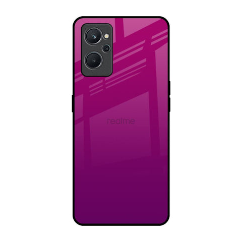 Magenta Gradient Realme 9i Glass Back Cover Online