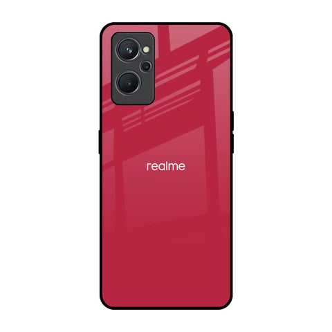 Solo Maroon Realme 9i Glass Back Cover Online