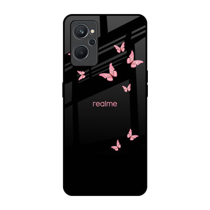 Fly Butterfly Realme 9i Glass Back Cover Online