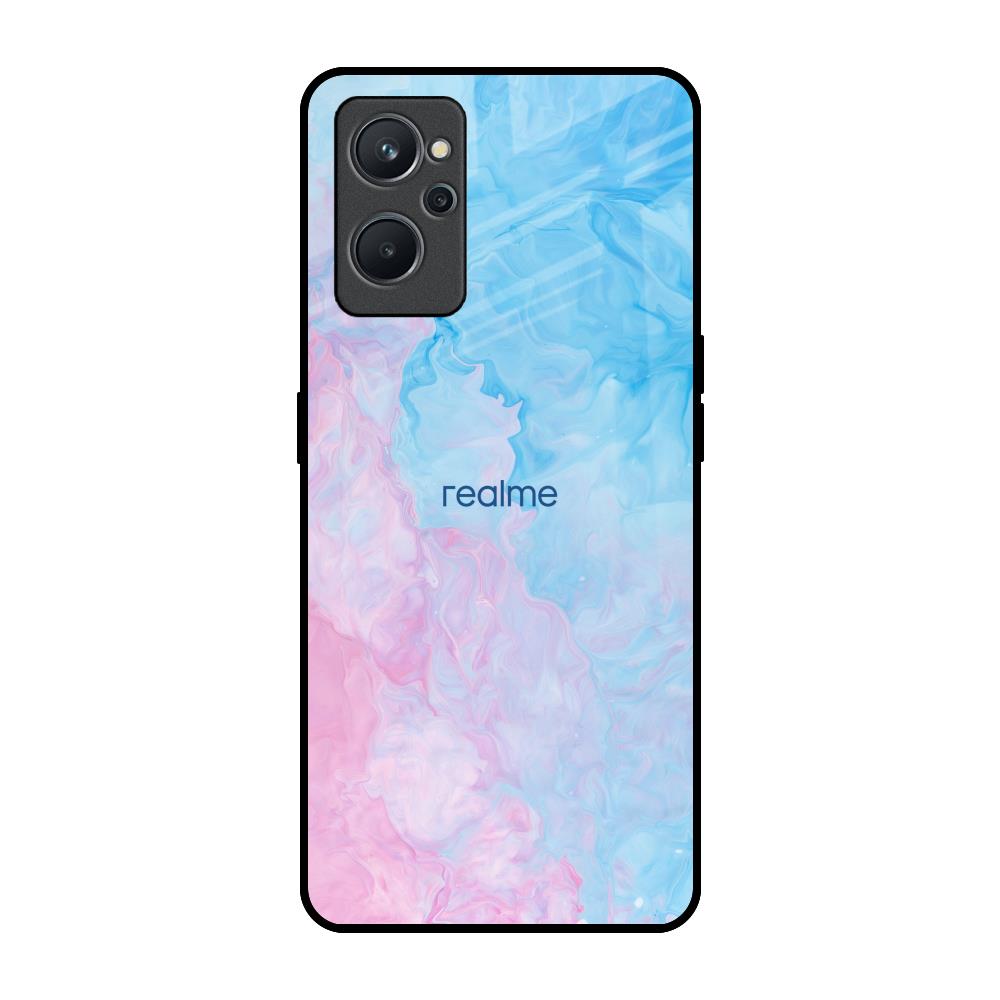Mixed Watercolor Realme 9i Glass Back Cover Online
