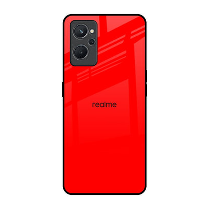 Blood Red Realme 9i Glass Back Cover Online