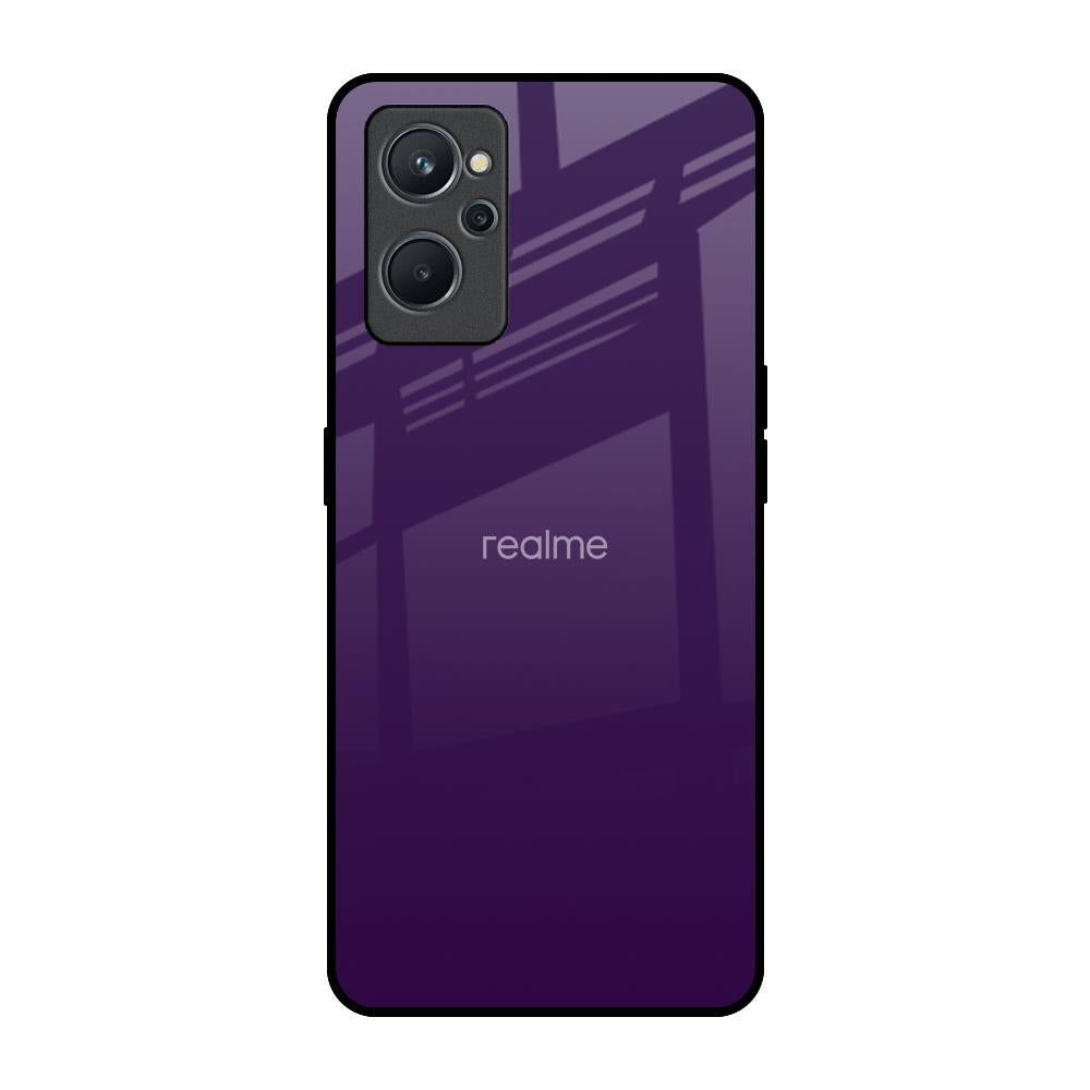 Dark Purple Realme 9i Glass Back Cover Online
