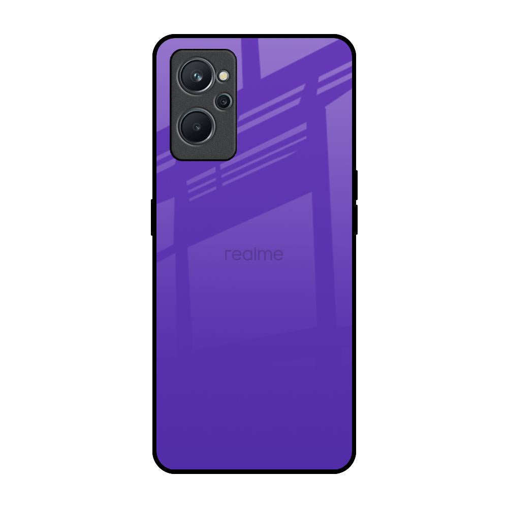 Amethyst Purple Realme 9i Glass Back Cover Online