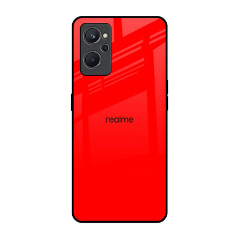 Blood Red Realme 9i Glass Back Cover Online