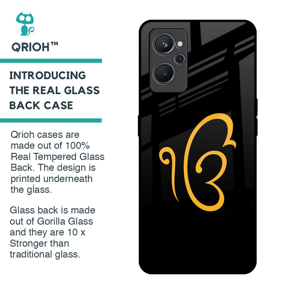 Luxury Fashion Initial Glass Case for Realme 9i