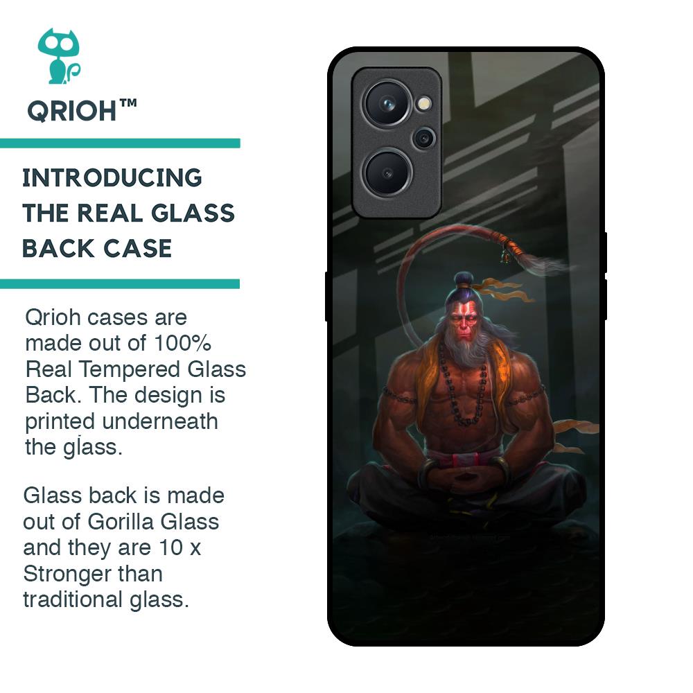 Lord Hanuman Animated Glass Case for Realme 9i