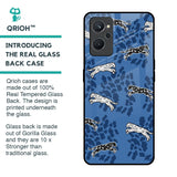 Blue Cheetah Glass Case for Realme 9i