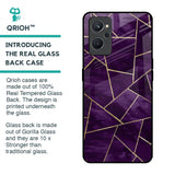 Geometric Purple Glass Case For Realme 9i