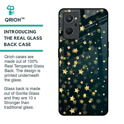 Dazzling Stars Glass Case For Realme 9i