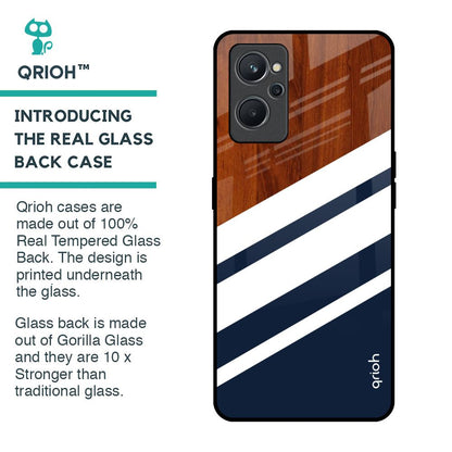 Bold Stripes Glass Case for Realme 9i