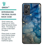 Blue Cool Marble Glass Case for Realme 9i