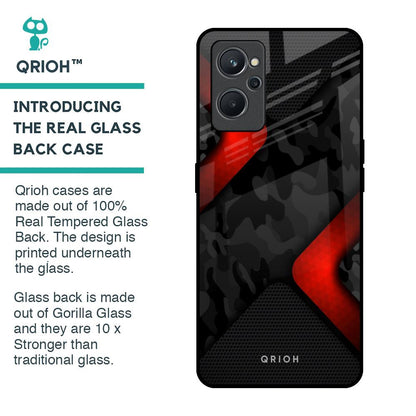 Modern Camo Abstract Glass Case for Realme 9i