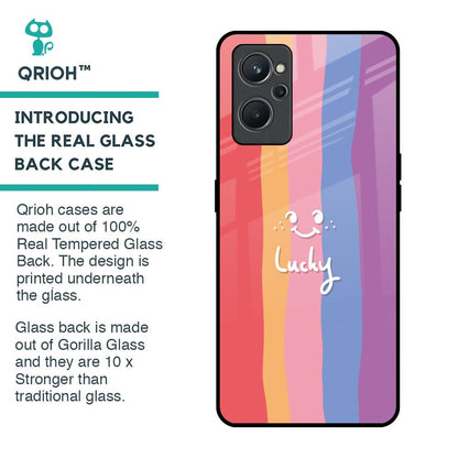 Lucky Abstract Glass Case for Realme 9i