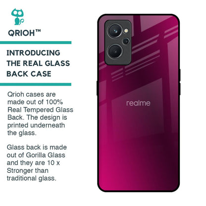 Pink Burst Glass Case for Realme 9i