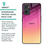 Geometric Pink Diamond Glass Case for Realme 9i