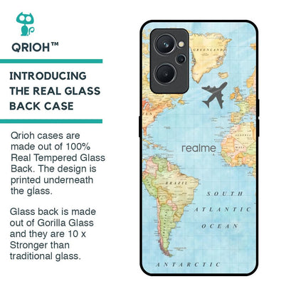 Fly Around The World Glass Case for Realme 9i