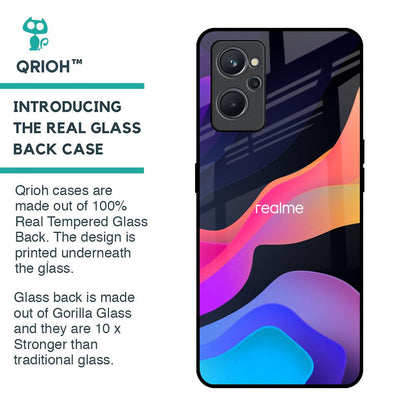 Colorful Fluid Glass Case for Realme 9i